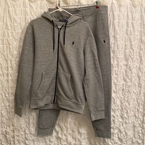 COPY - Men’s Polo tracksuit. Heather Grey.